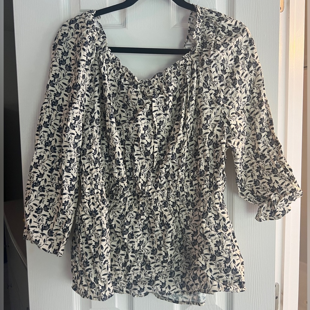 Belldini Peplum Top Floral, XL